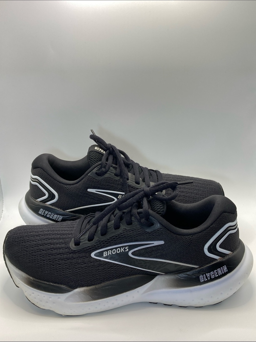 Brooks Glycerin 21 Shoes Womens 9D Wide Black Running Sneakers 1204081D090